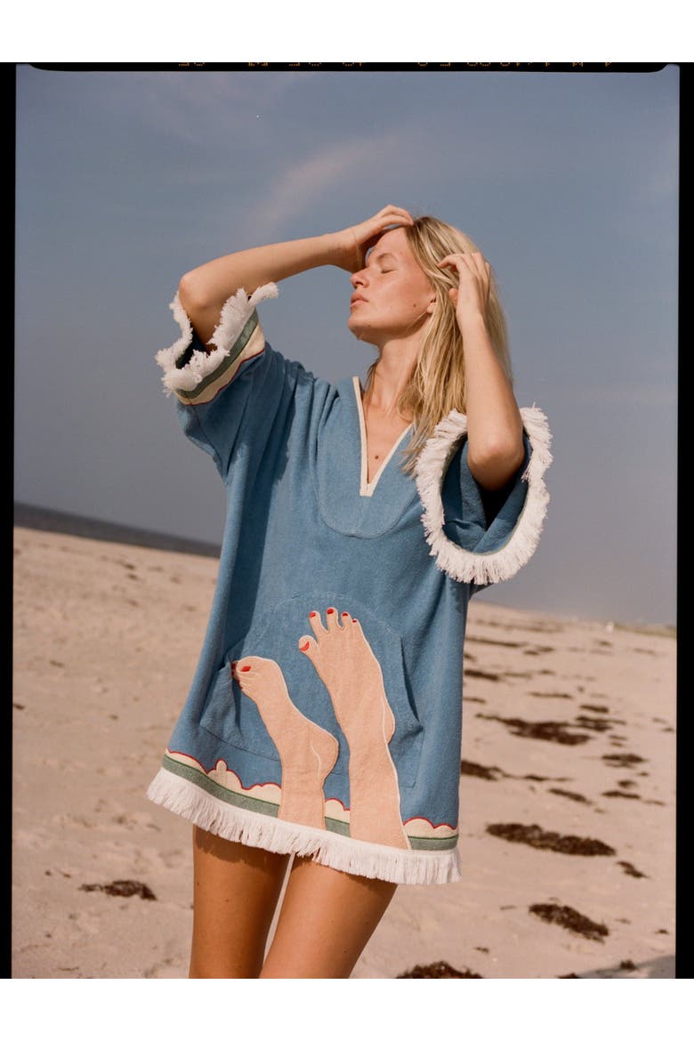 'Tom Wesselmann - Seascape #6' Beach Towel Top, Alternate, color, Blue