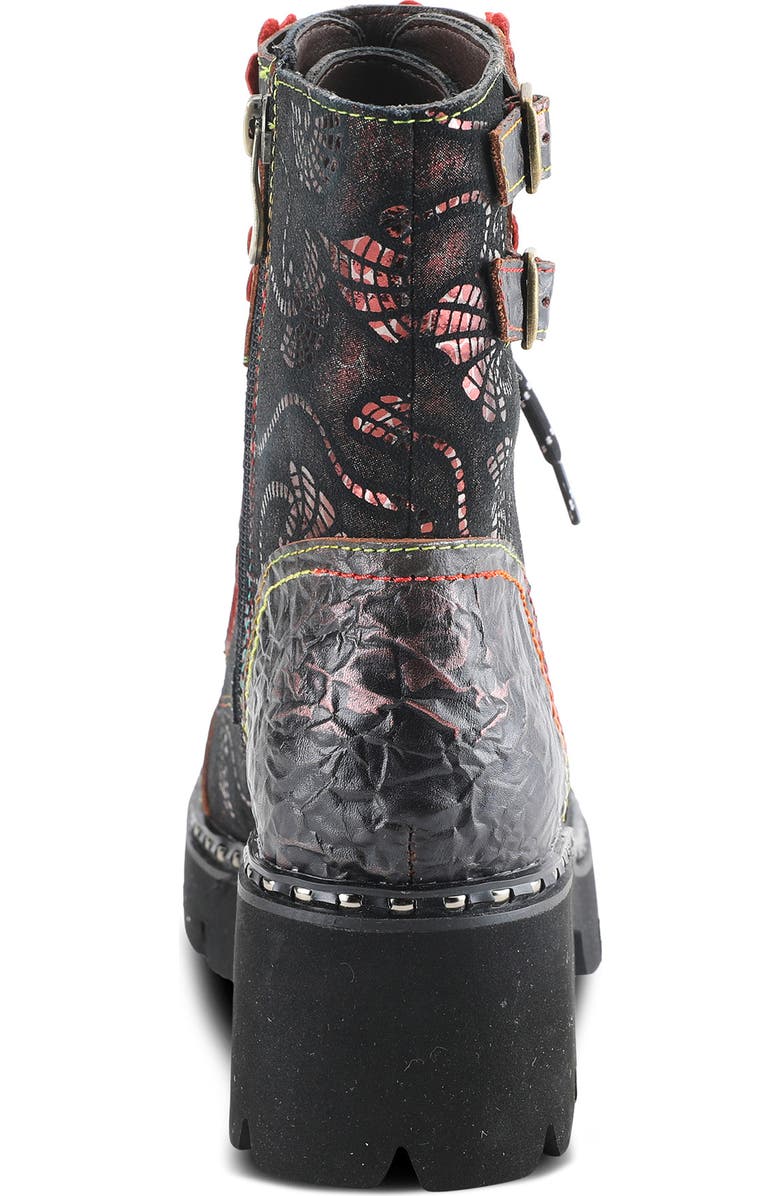 L'Artiste by Spring Step L'Artiste Limitless Cap Toe Bootie, Alternate, color, Red Multi