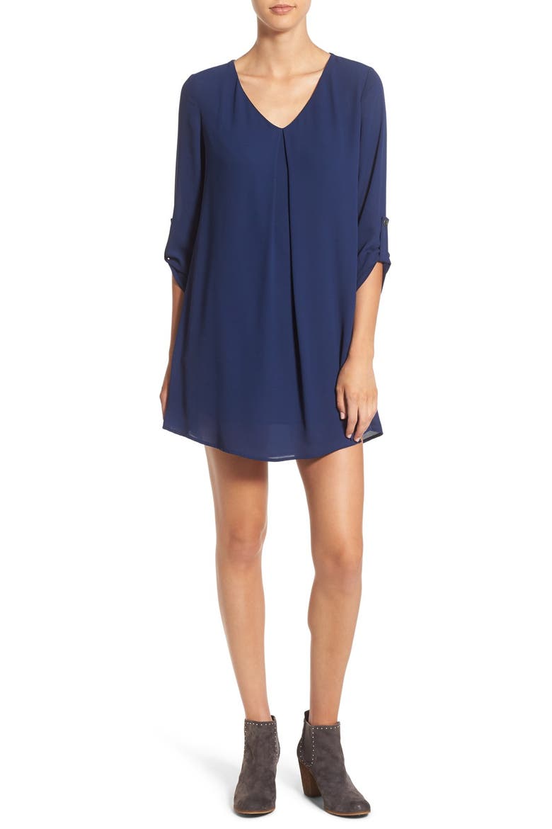 Karly Shift Dress, Main, color, MEDIEVAL BLUE