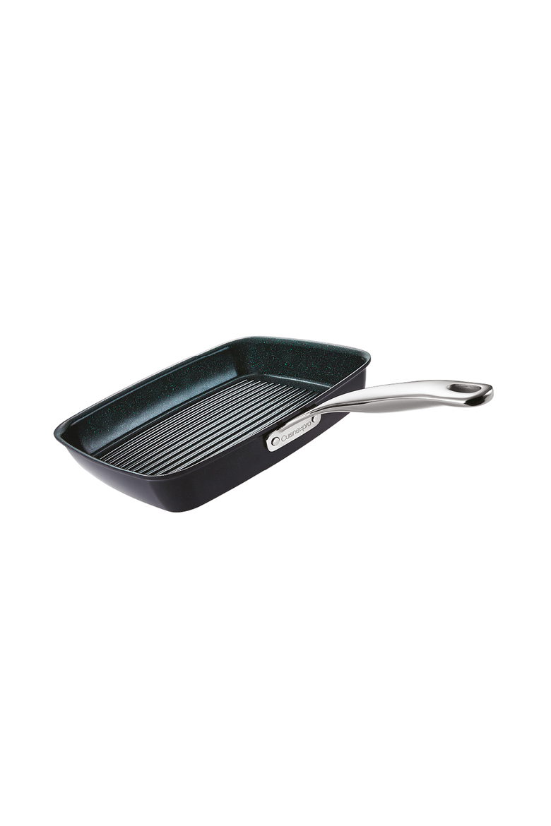 GREEN STONE™ 11" Ultimate Grill Pan, Alternate, color, Black