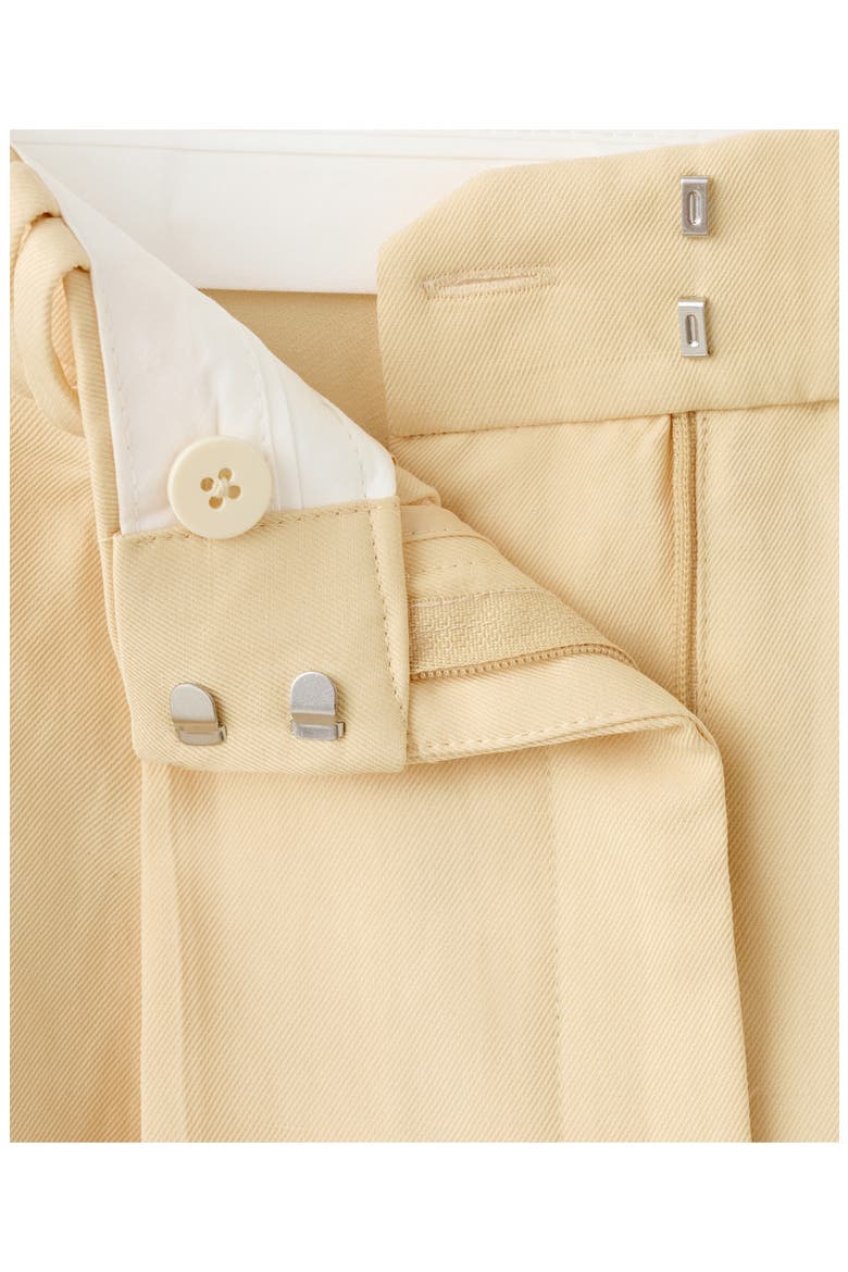 Pleated Straight Leg Pants, Alternate, color, YELLOW