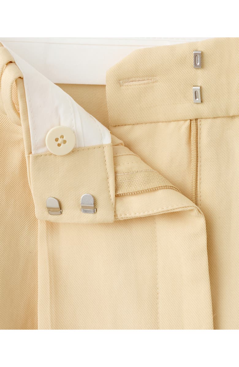 MANGO Pleated Straight Leg Pants, Alternate, color, Yellow