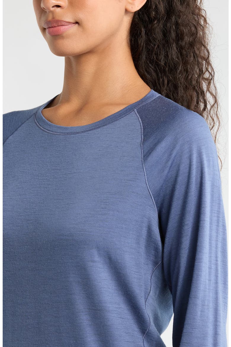 Classic All Season Merino Wool Base Layer Long Sleeve T-Shirt, Alternate, color, NIGHTFALL BLUE