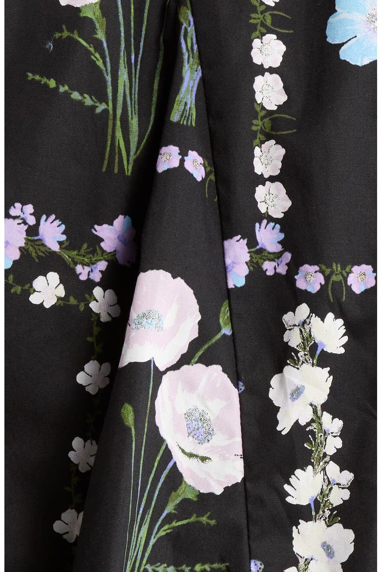 Floral Belted Shirtdress, Alternate, color, BLACK-PASTEL