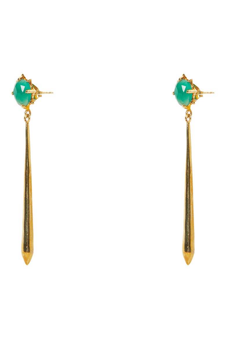 Linear Drop Earrings, Main, color, GOLD