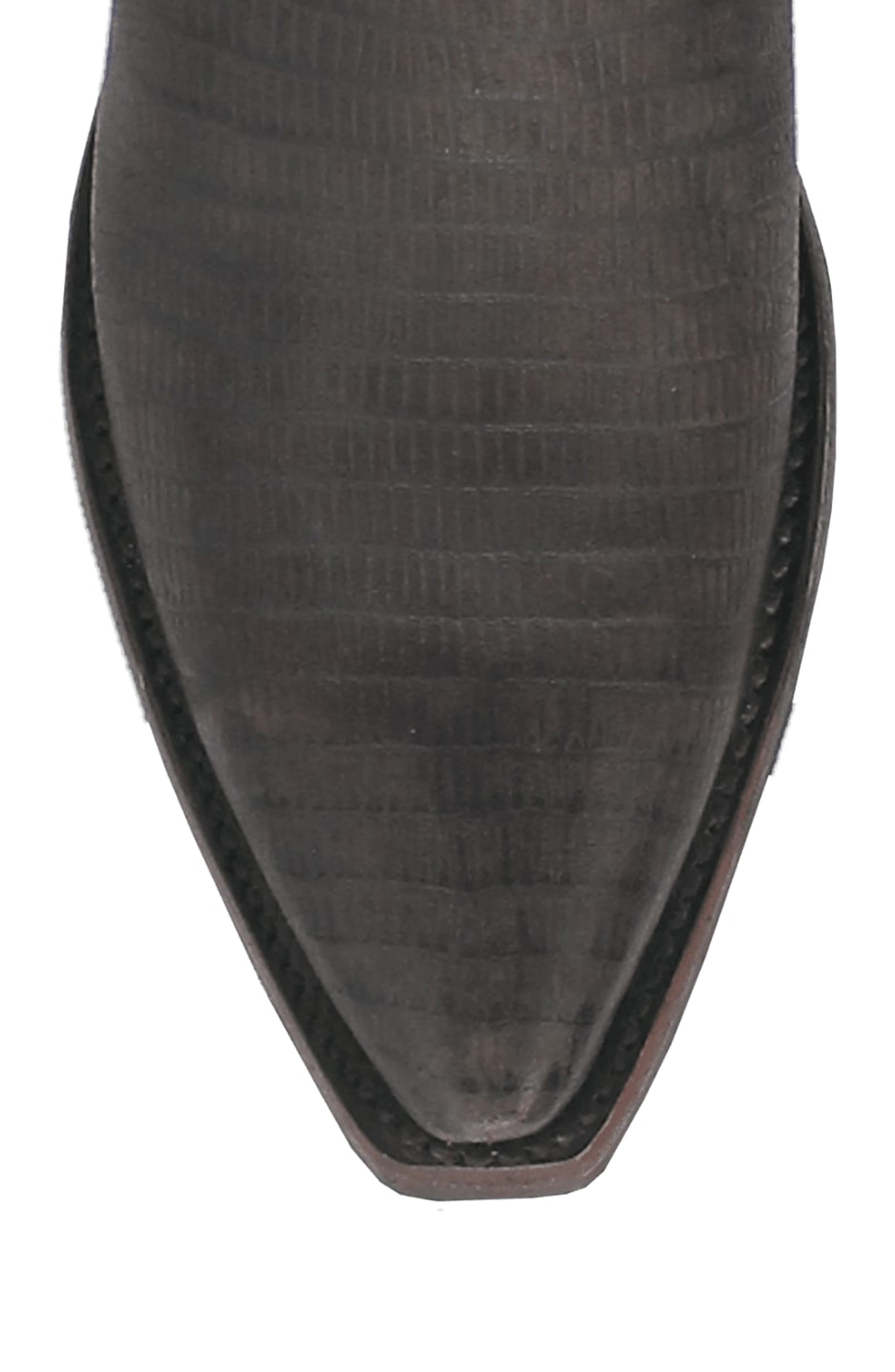 Dingo The Duke Lizard Embossed Cowboy Boot, Alternate, color, Black