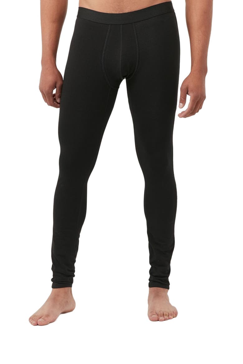 Organic Cotton Layering Long John, Main, color, Black