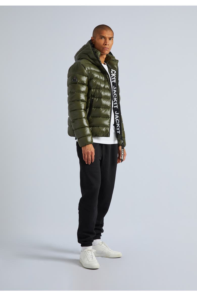Hooded Insulated Jacket, Alternate, color, Olive