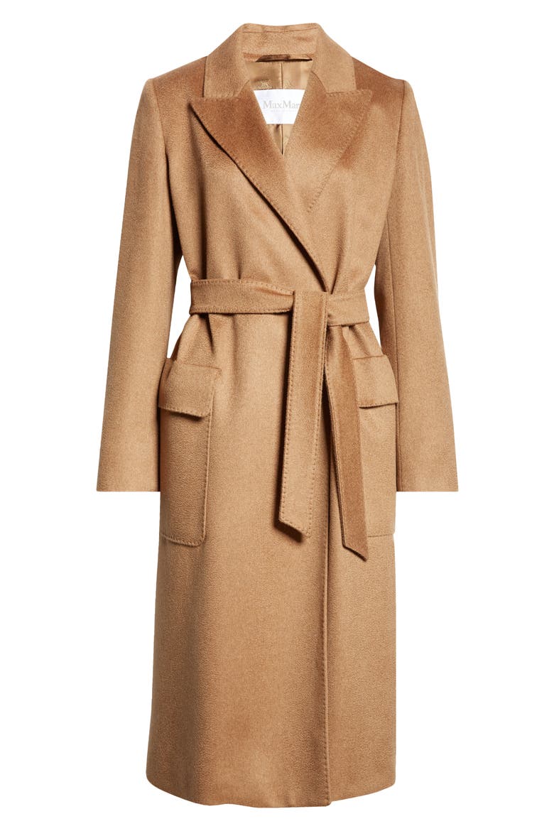 Nyssa Cashmere Belted Coat, Alternate, color, TOBACCO