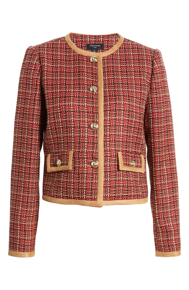 Tahari ASL Tweed Jacket, Main, color,