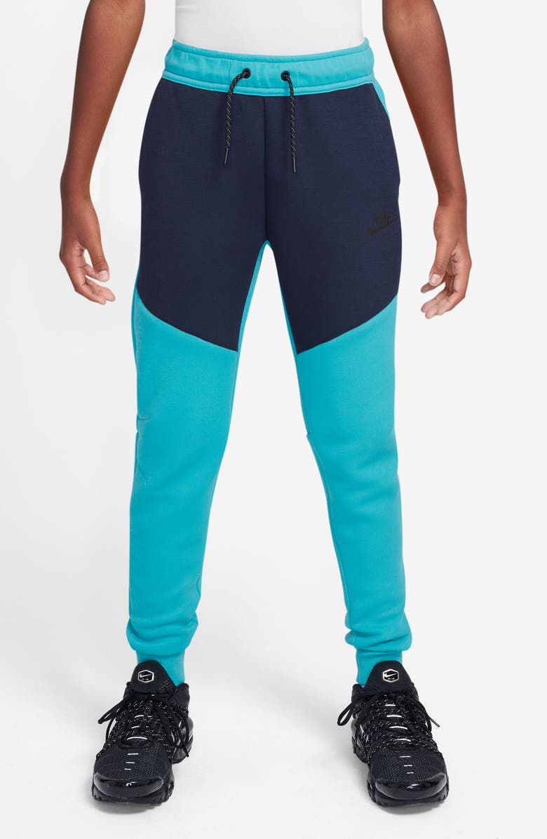 Nike Kids' Sportswear Tech Fleece Joggers, Main, color, Dusty Cactus/ Obsidian/ Black