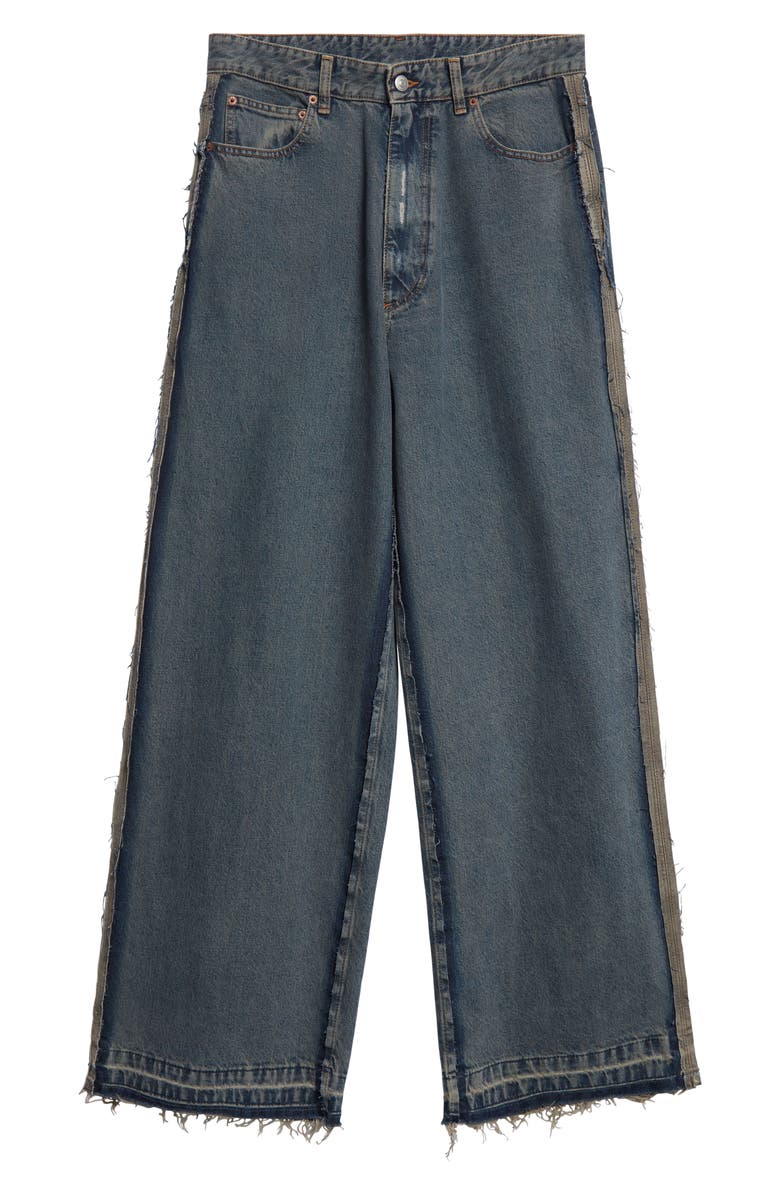 MM6 Maison Margiela Wide Leg Jeans, Alternate, color, Light Grey