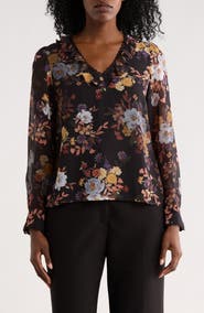 Ted Baker Ruffle Lace Trim Top