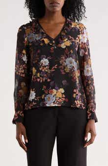 Ruffle Lace Trim Top