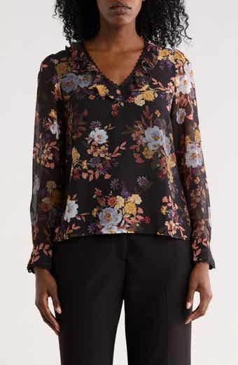 Ruffle Lace Trim Top