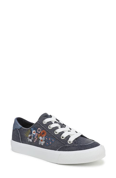 Vivid 3 Floral Embroidered Low Top Sneaker (Women)