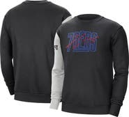 Nike Men's Nike Black/Heather Gray Philadelphia 76ers Courtside Versus Force & Flight Pullover Sweatshirt