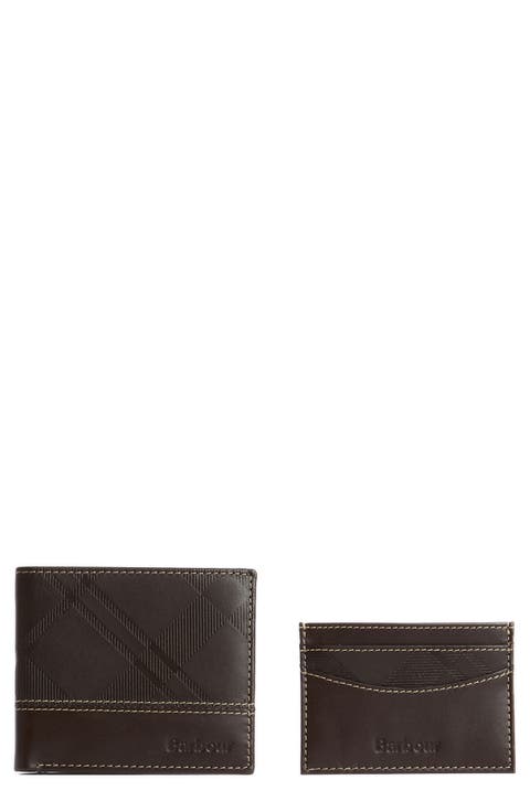 Tyneside Leather Wallet & Card Holder Set