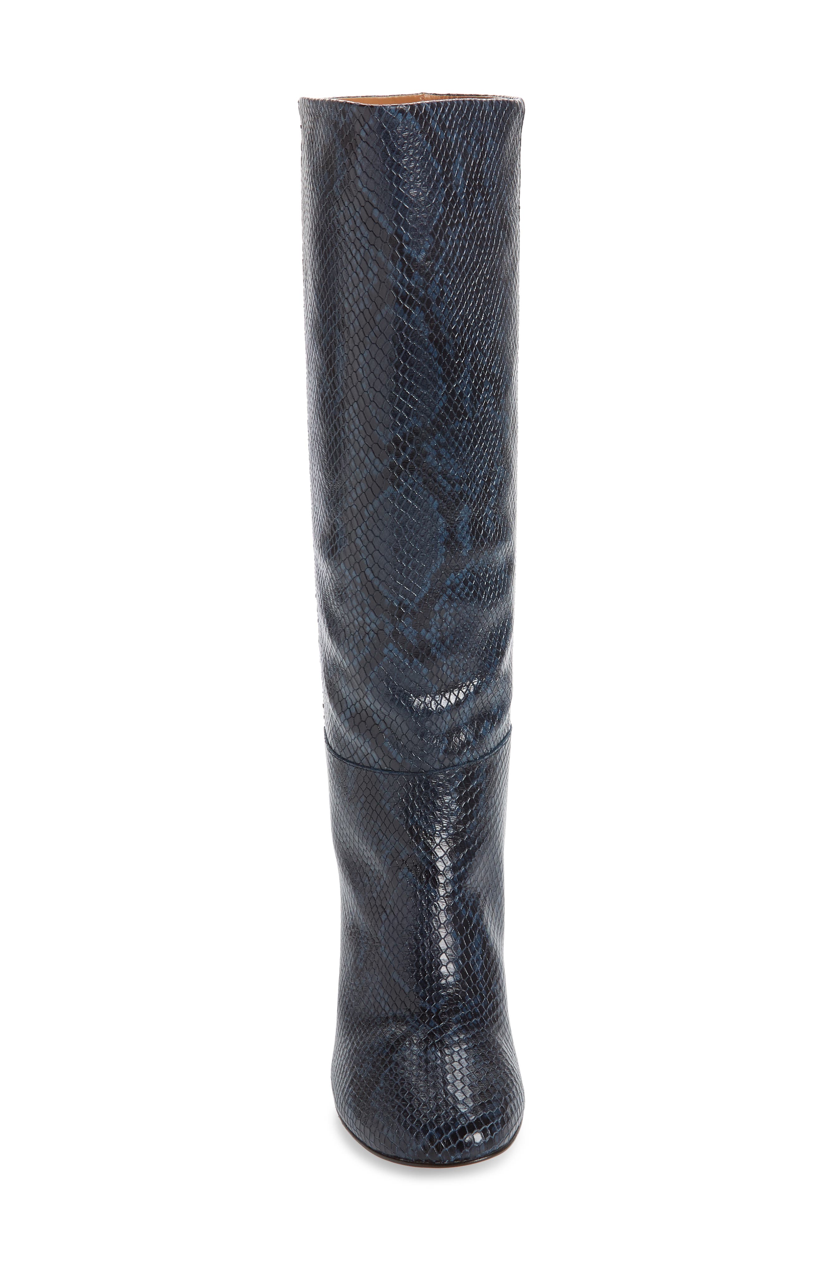 Donna Knee High Boot, Alternate, color, HYDRO SNAKE LEATHER