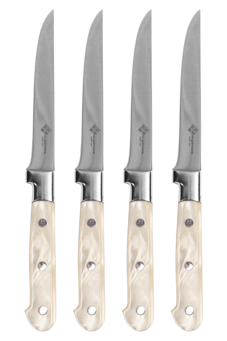 Prince Gastronome 4-Piece Steak Knife Set, Main, color, CHAMPAGNE