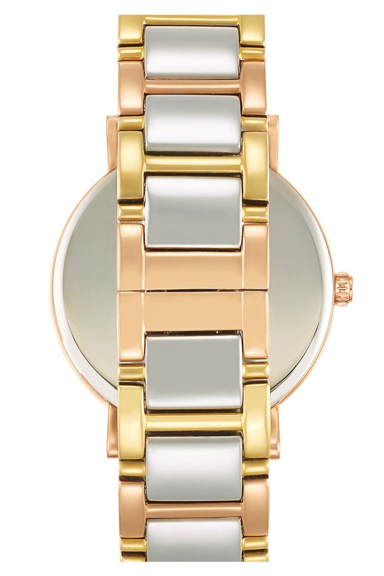 'gramercy grand' multifunction bracelet watch, 38mm, Alternate, color, TRI-TONE