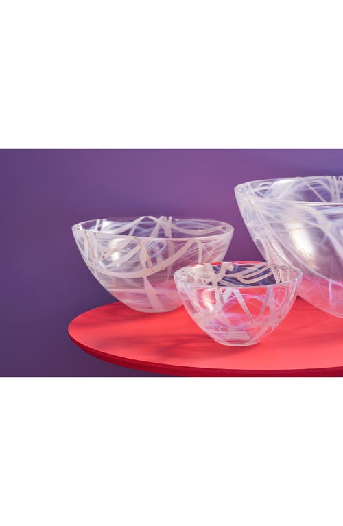 Kosta Boda Contrast Small Bowl In White