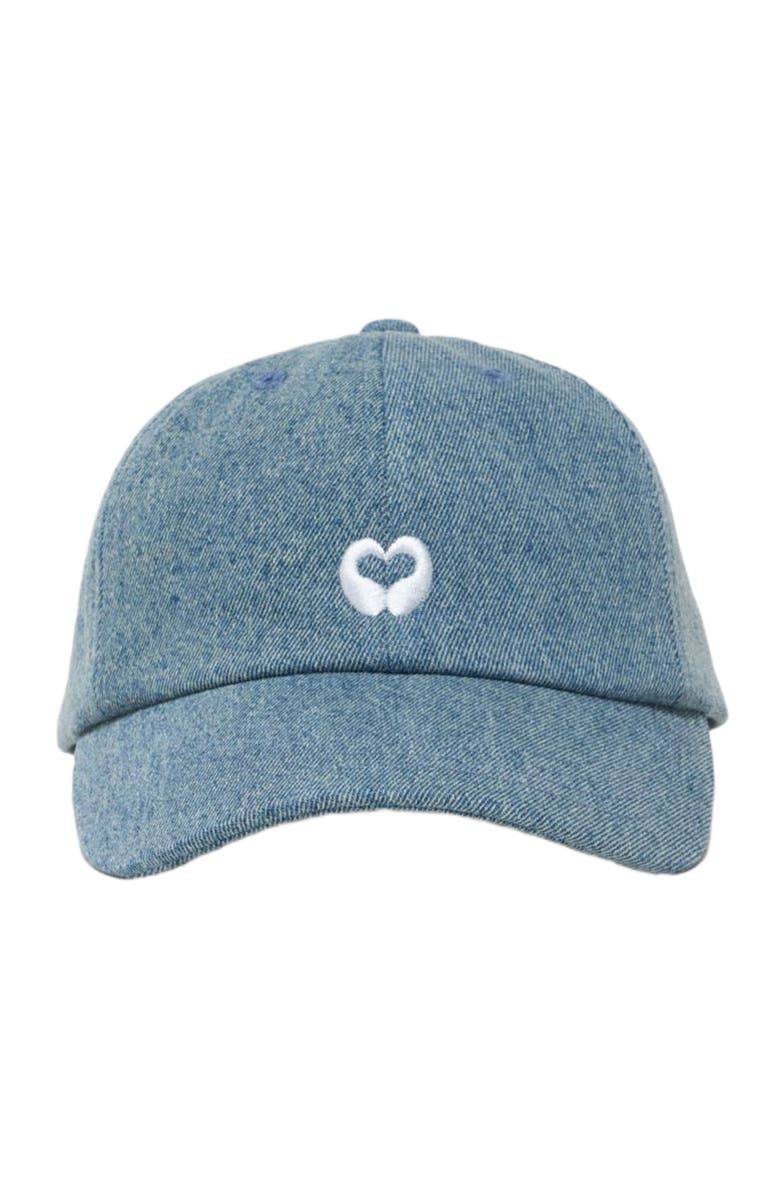 maje Denim cap, Main, color, Blue