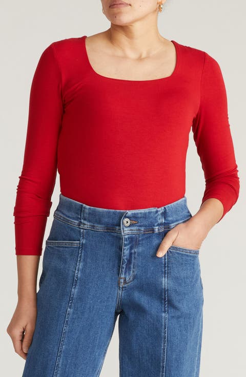 Valentine Liquid Jersey Top (Plus)