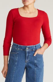 Universal Standard Valentine Liquid Jersey Top