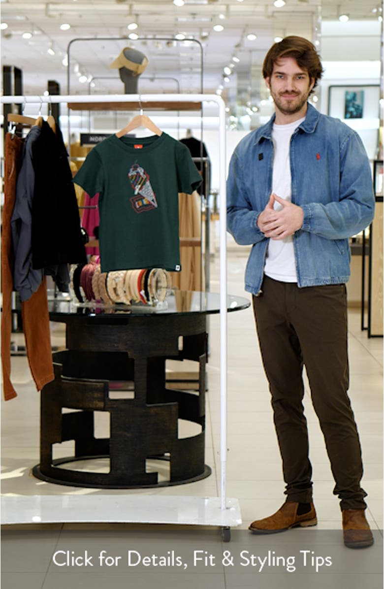 Kids' Coneman Embroidered Cotton Graphic T-Shirt, sales video thumbnail