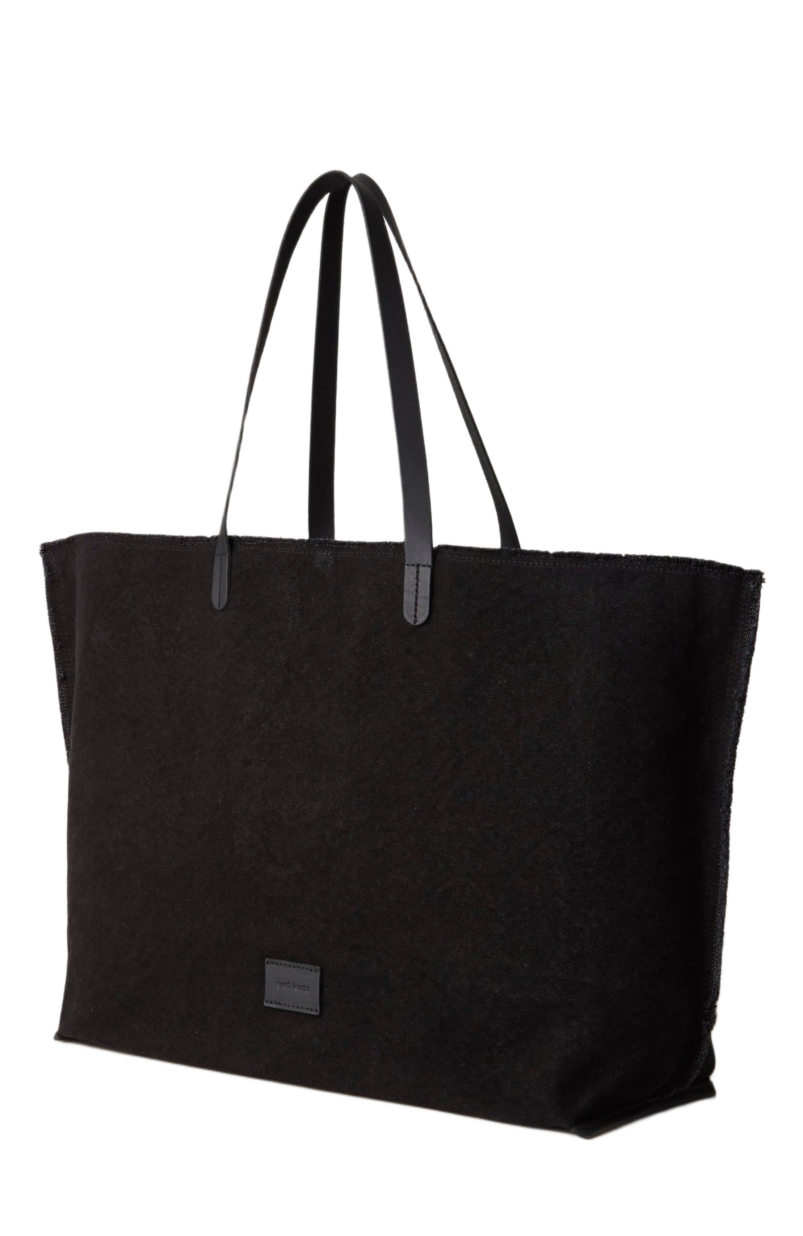 Graf Lantz Hana Canvas Boat Bag, Alternate, color, Black