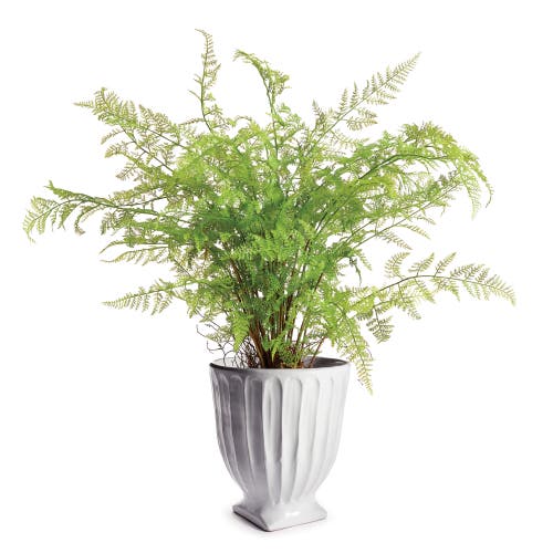 Napa Home & Garden Column Footed Urn 13" In White