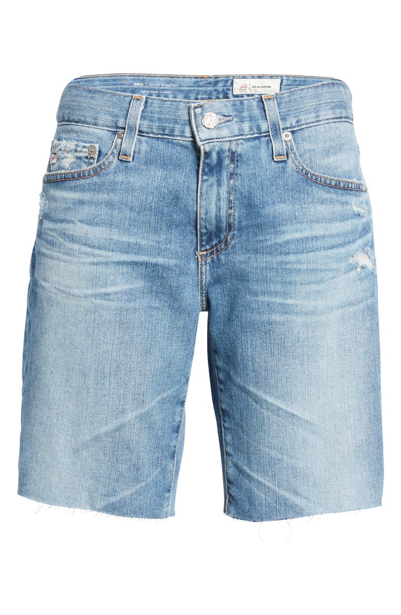 AG Nikki Raw Hem Denim Bermuda Shorts, Alternate, color, 20 Years Hotspo