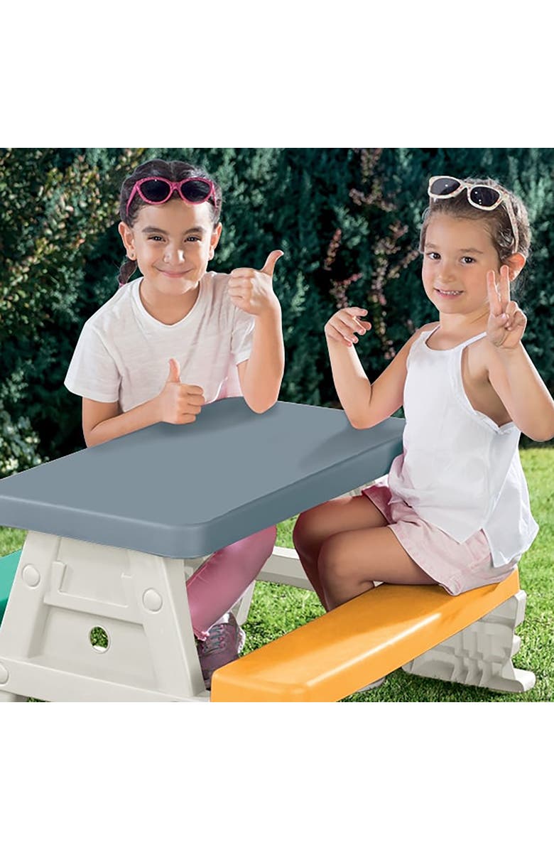 Dolu Picnic Table For 4, Age 2+, Alternate, color, Multicolored