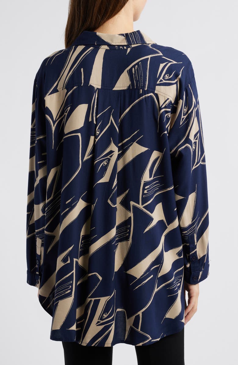 Masai Copenhagen Herdis Print Tunic Shirt, Alternate, color, 