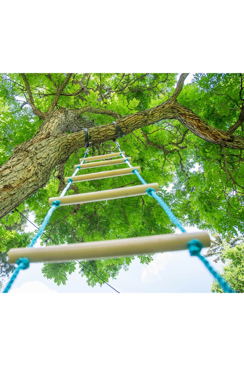 Climbing Rope Ladder 7Ft, Alternate, color, Multicolored