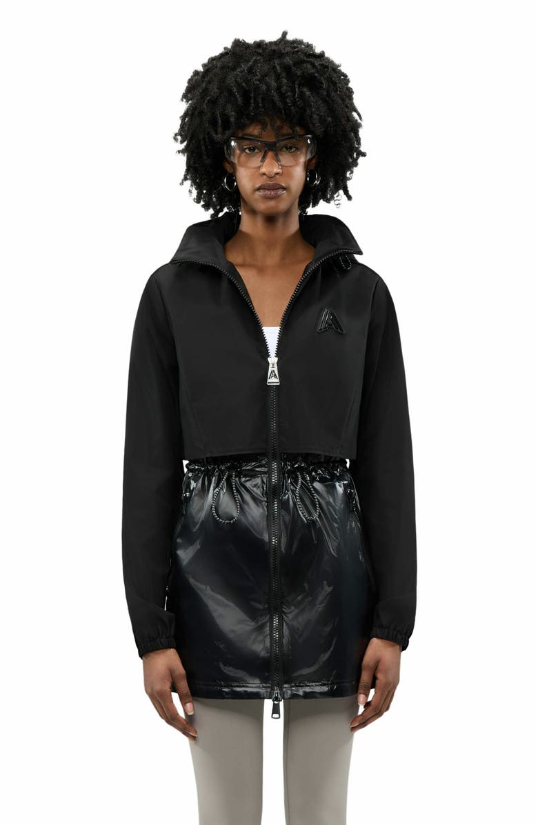 Alpenhaus Women's Valmenier Raincoat with Retractable Hood, Main, color, Black