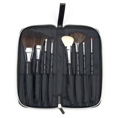 Omnia Brush Pro Travel 8pc Makeup Brush Set In Black
