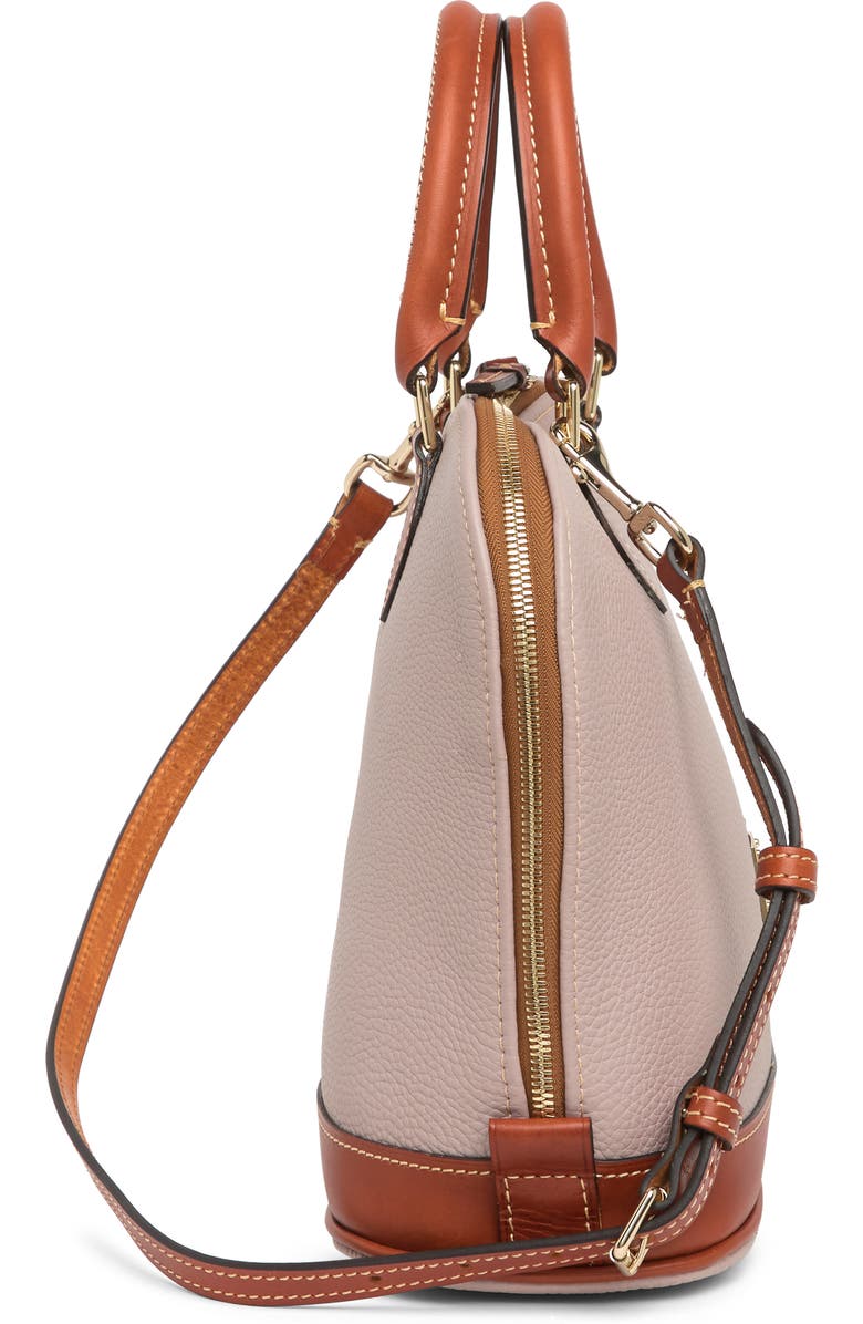 Dooney & Bourke 'Pebble Grain Collection' Water Repellent Leather Zip Satchel, Alternate, color,