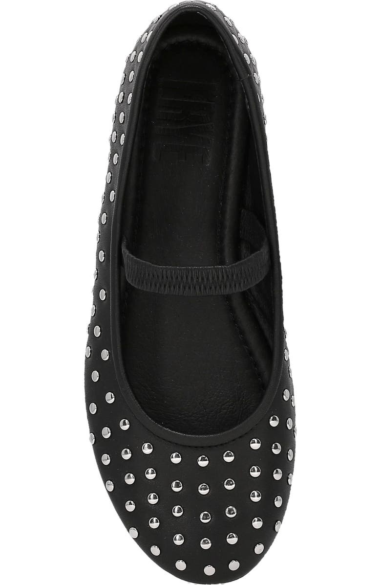 Frye Emma Studded Mary Jane Flat, Alternate, color, Black
