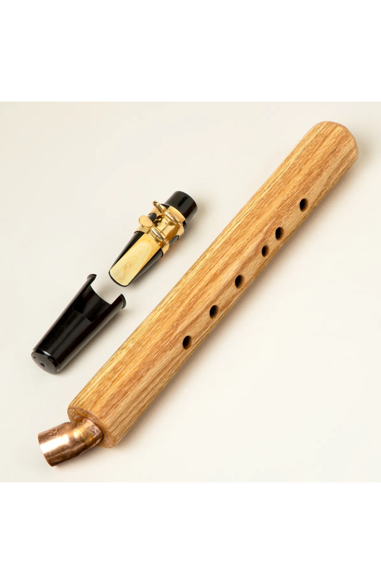 Uncommon Goods Backpacker Saxophone by Ron Marr Music & Wood Carving, Alternate, color, Brown