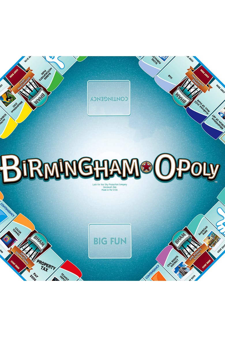Birminghamopoly Family Board Game, Alternate, color, Multicolored