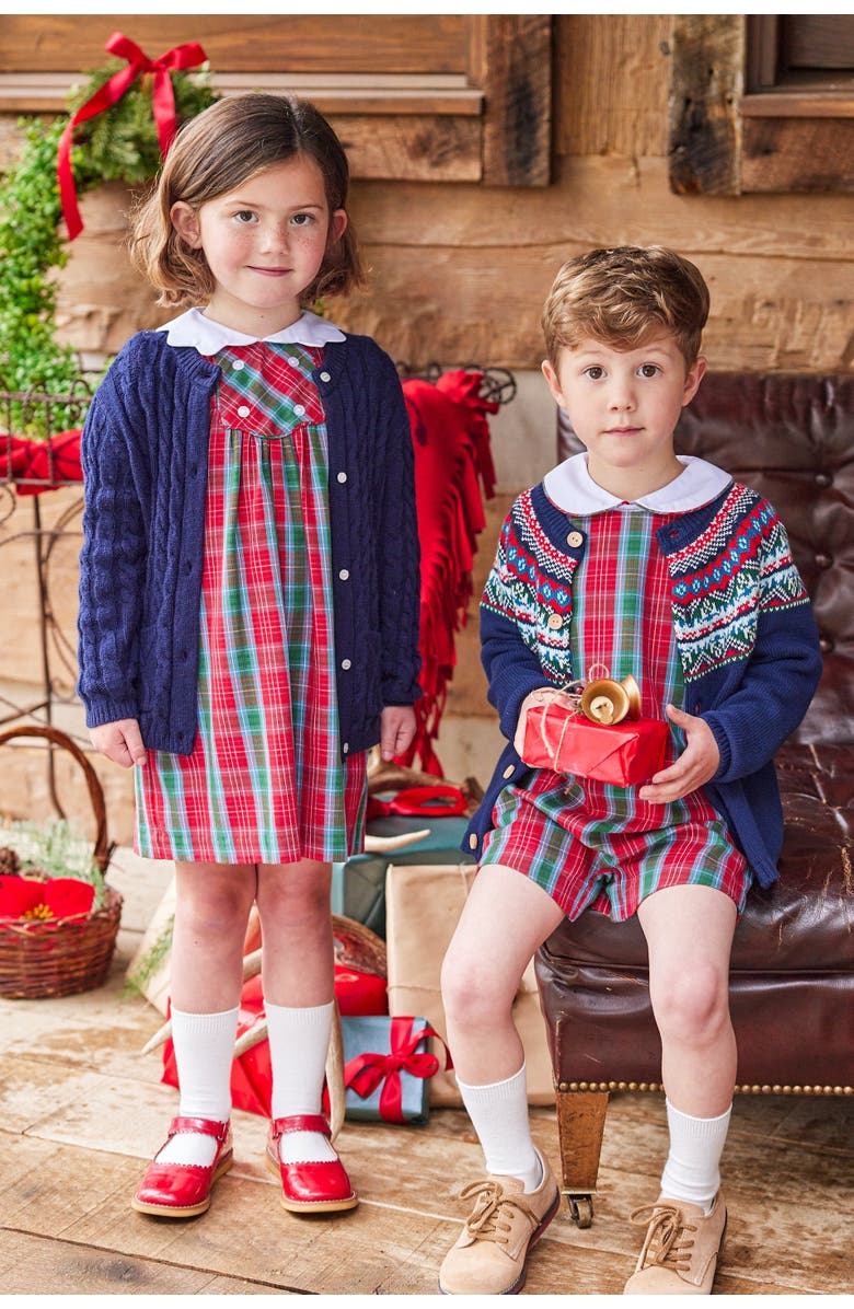 Little English Kids' Vintage Button Tab John John Set, Alternate, color, 