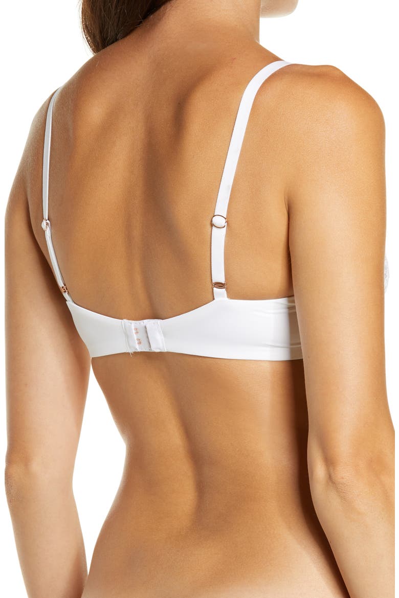 Minx Underwire Balconette Bra, Alternate, color, WHITE/ NYLON