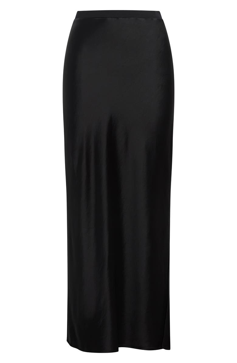 Favorite Daughter The Josie Satin Skirt, Alternate, color, Black