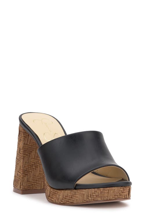 Jessica Simpson Kameena Platform Wedge Sandal In Black