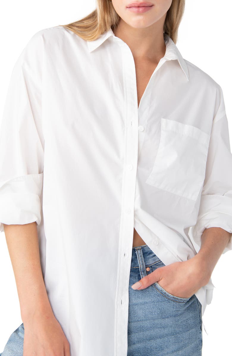 Sanctuary Slit Back Tunic Shirt, Alternate, color, 