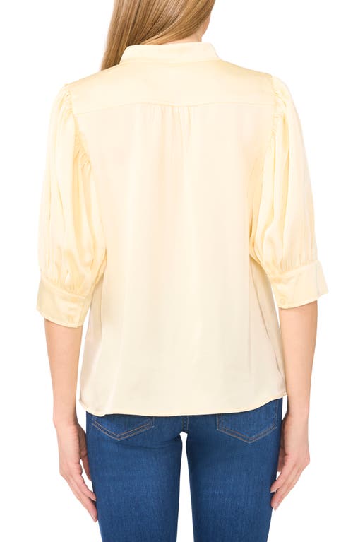 CECE CECE CHARMEUSE BUTTON-UP TOP
