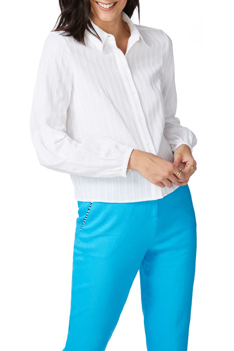 Stripe Textured Shirt, Alternate, color, ULTRA WHITE