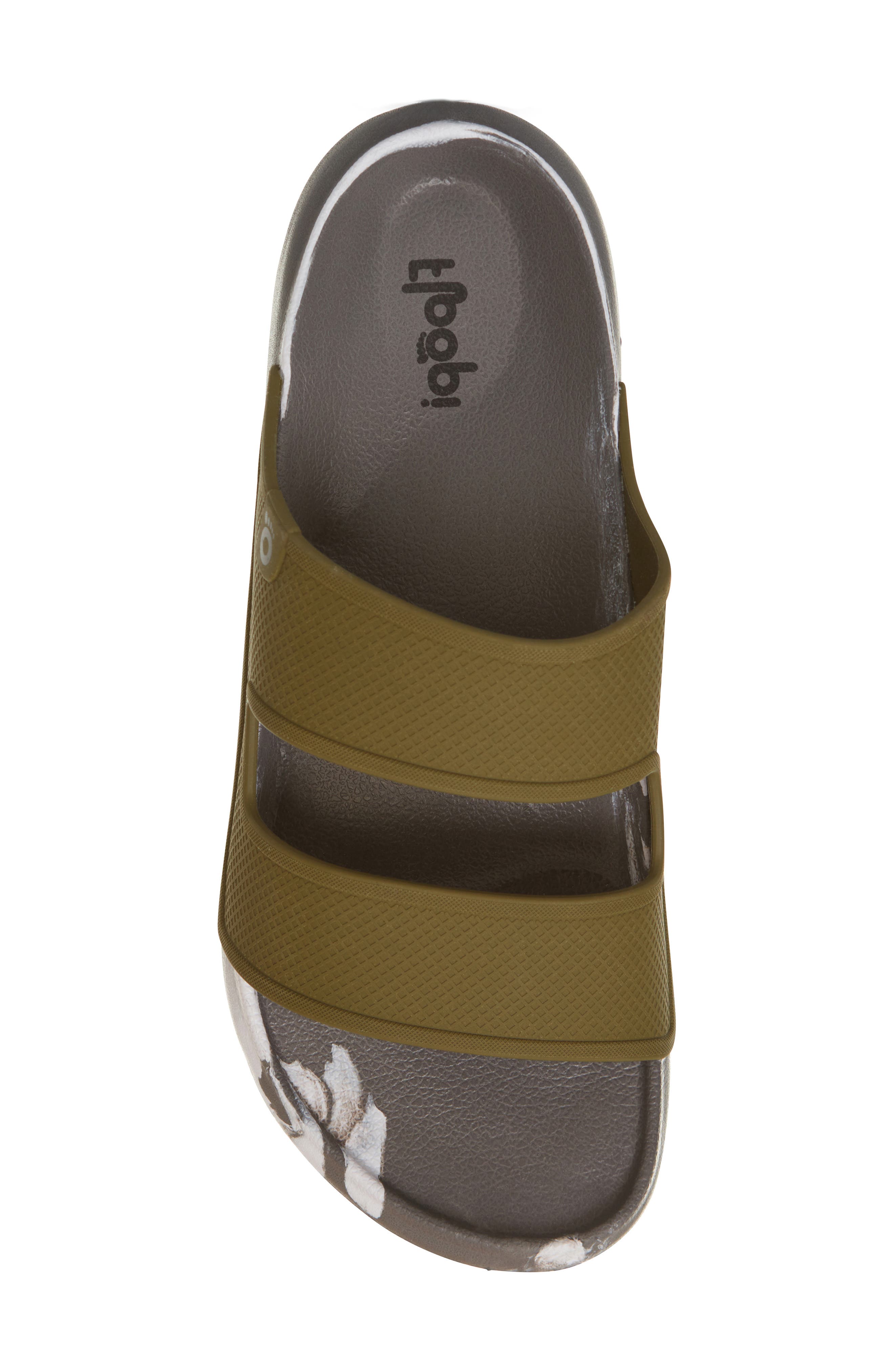 FLOOPI Charles Double Strap Slide Sandal, Alternate, color, Green